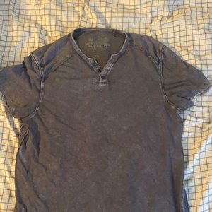 Dark green/grey short sleeve shirt